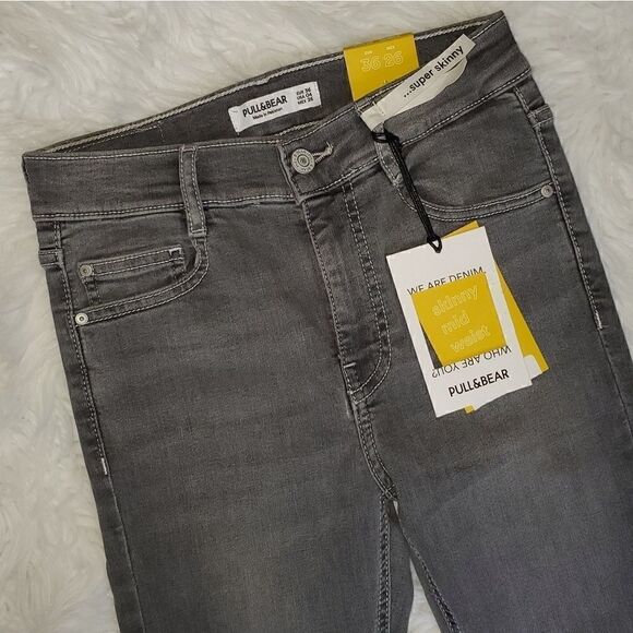 PULL&BEAR Super Skinny Mid Waist Jeans - Picture 3 of 4